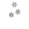 30.5" White Glitter Snowflake Stem by Ashland®
